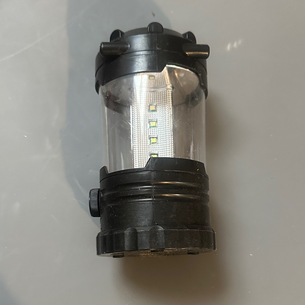 Compact Black LED Camping Lantern
